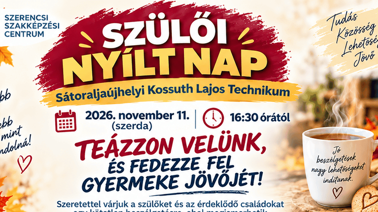 Szülői nyílt nap 2026.