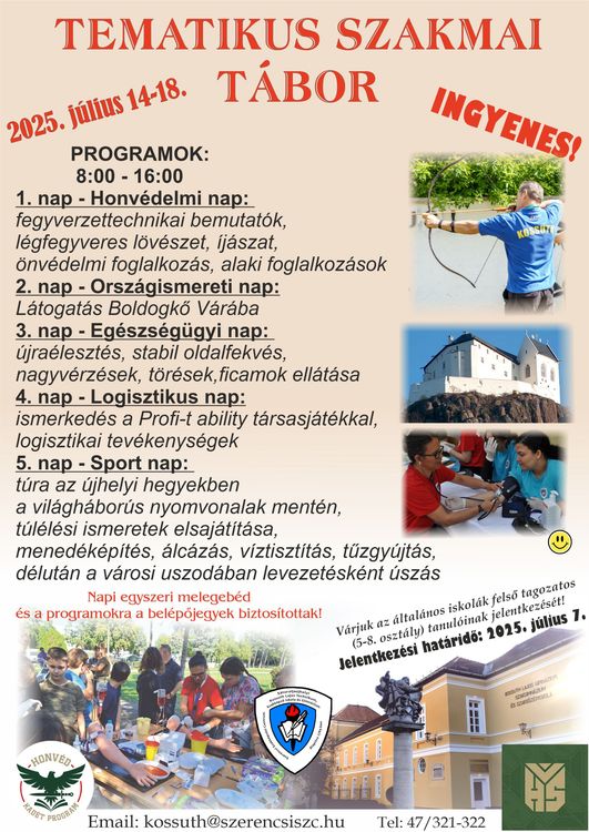 Tematikus szakmai tábor