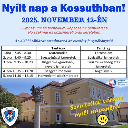Nyílt nap a Kossuthban!